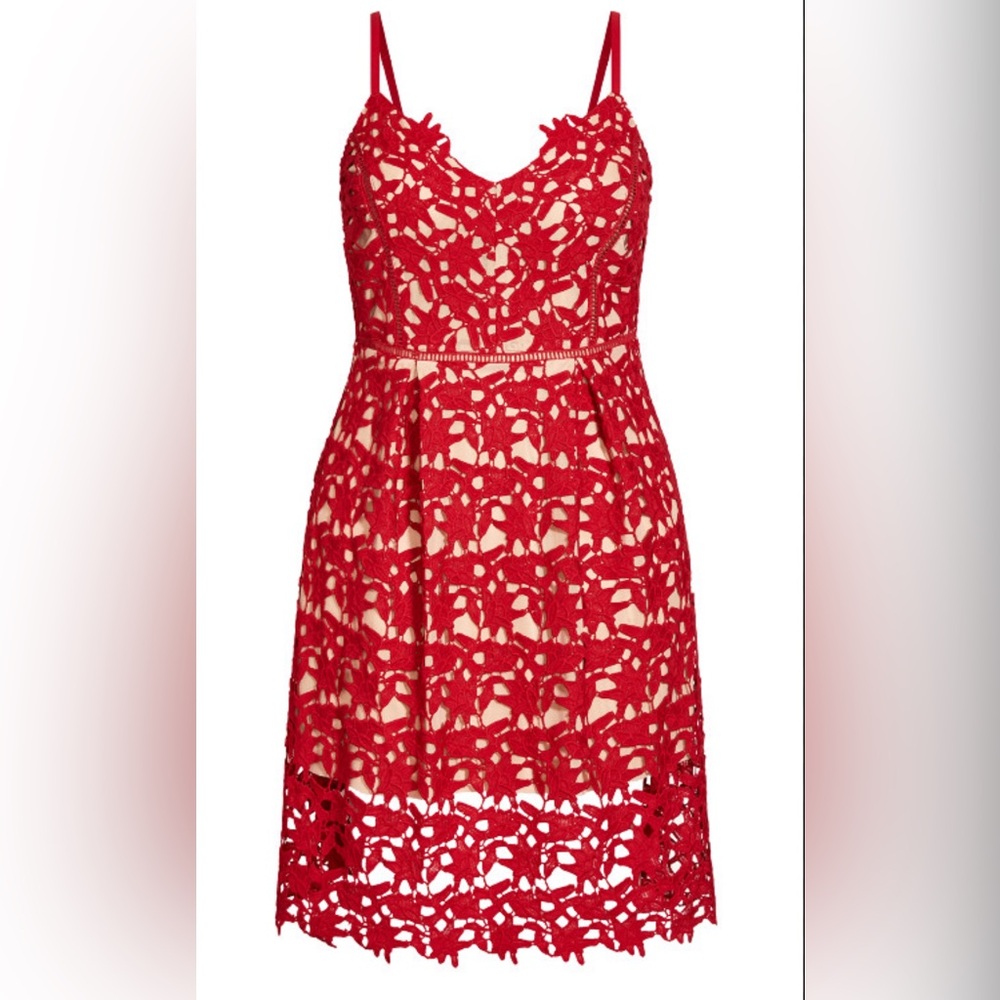 City Chic Fancy Dress Scarlet Red